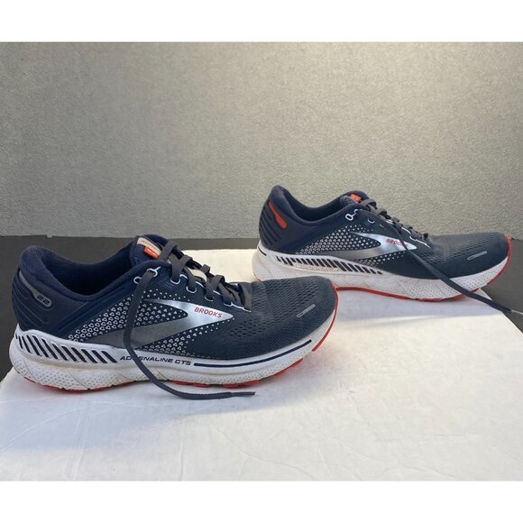 Brooks Adrenaline GTS 22 Men\'s Size 10  D Running Shoes Navy Gray 1103661D435 main image 12